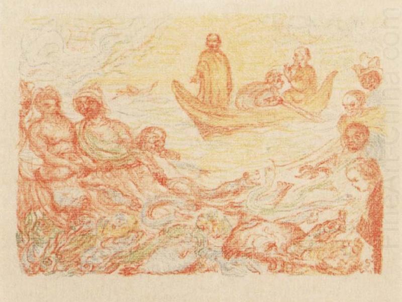 James Ensor The Miraculous Draft of Fishes china oil painting image
